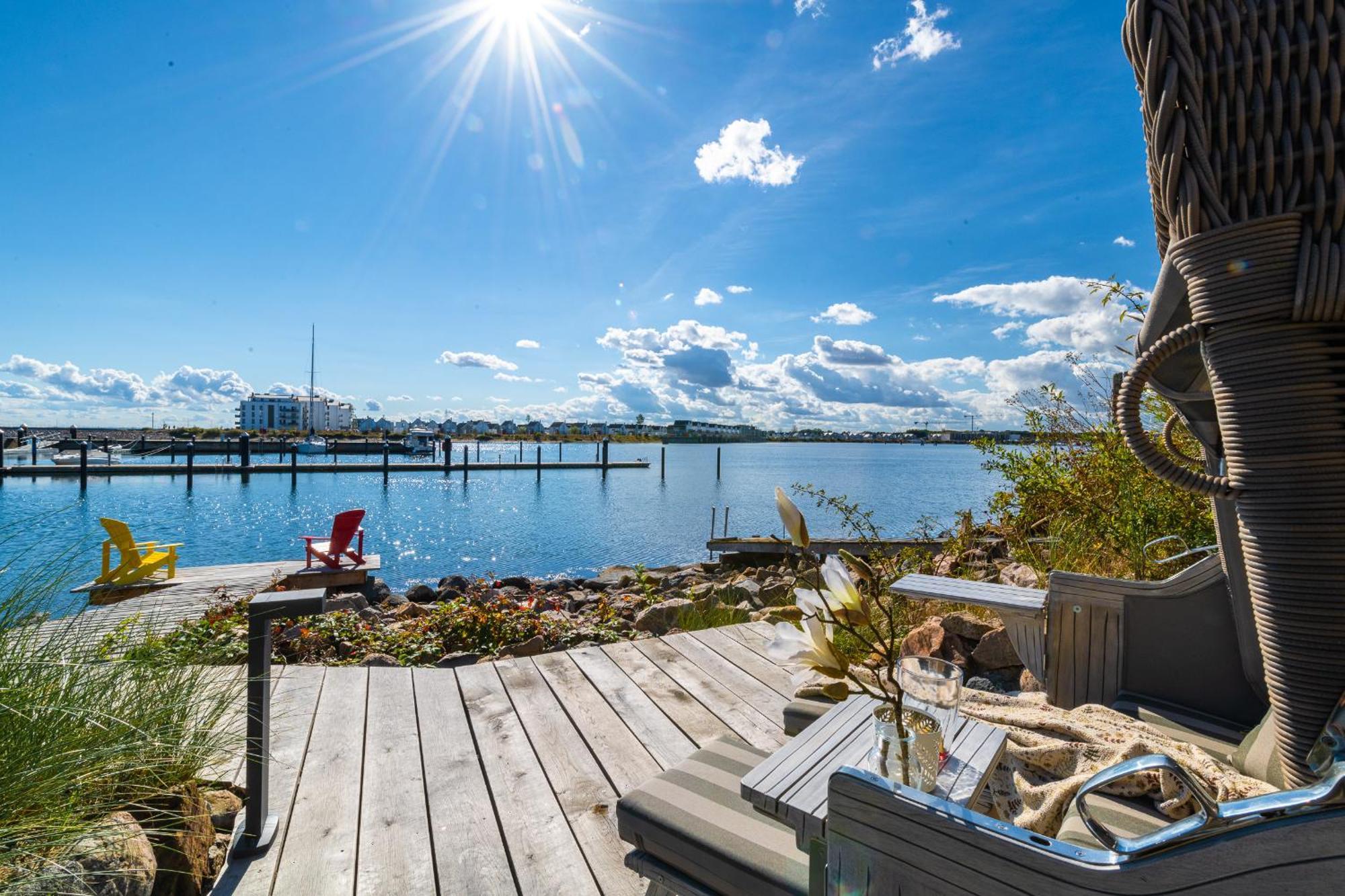 Hafenliebe- Sauna, Steg, Hafenblick, Kamin, Terrasse Olpenitz Buitenkant foto