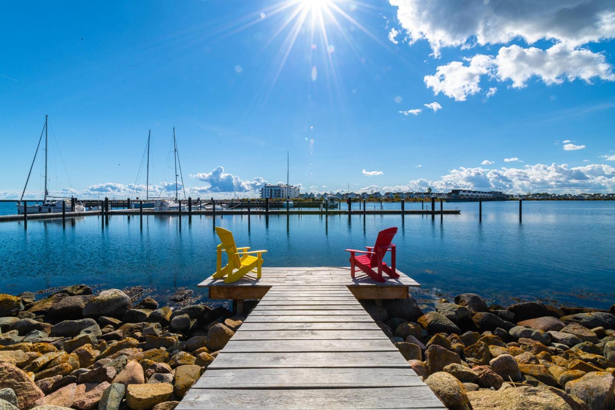Hafenliebe- Sauna, Steg, Hafenblick, Kamin, Terrasse Olpenitz Buitenkant foto